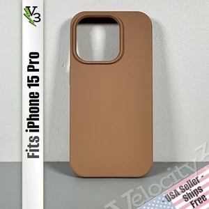 Case for iPhone 15 Pro - Brownie | Liquid Silicone | Magnetic | by Cool Frog - Picture 1 of 16