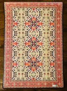 Adama Vinyl Orange Mullah Rug ~ 47 1/4” x 31 1/2” ~ Excellent Condition - Picture 1 of 10