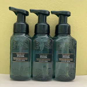 (3) Bath & Body Works MOUNTAIN TEAKWOOD Gentle & Clean Foaming Hand Soap NEW - Picture 1 of 1