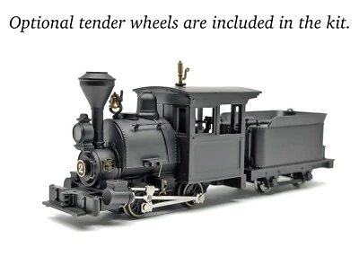 HOn3 Scale TMW 0-4-0 H.K. Porter Steam Locomotive w/Tender Kit Rounded Engine - Image 1 of 4