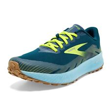 Brooks Catamount Men's Trail Running Shoe - Blue/Lime/Biscuit - 13
