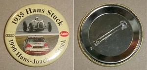 Pin botón AUDI 1935 Hans Stuck 1990 Hans-Joachim Stuck - Imagen 1 de 2