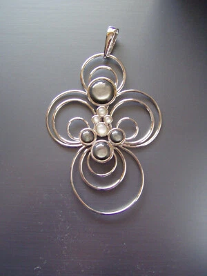 Pierre Lang Riesiger Statement - Anhänger RH silber *** Neuwertig *** - Bild 1 von 4