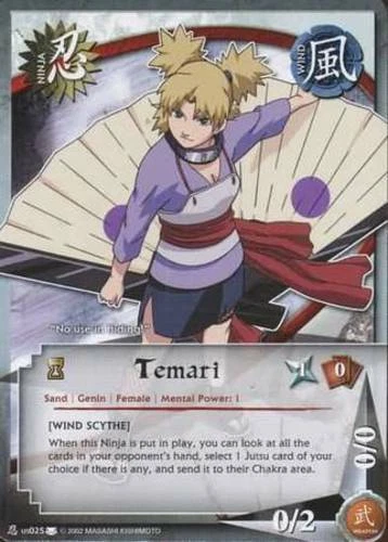 Temari - N-US025 - Promo Promo Cards NM/LP - Naruto - Image 1 of 1