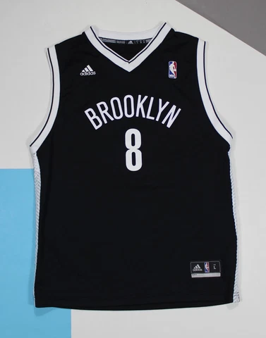YOUTH Brooklyn Nets Deron Williams #8 Replica NBA Jersey Adidas Black (size L) Cover