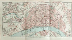 Köln +historischer Plan 1905+ Ehrenfeld, Nippes, Bayenthal, Deutz, Riehl, Sülz - Bild 1 von 1