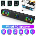 3.5mm Stereo Bass Sound USB Wired Computer Speakers Sound Bar for Laptop Desktop
