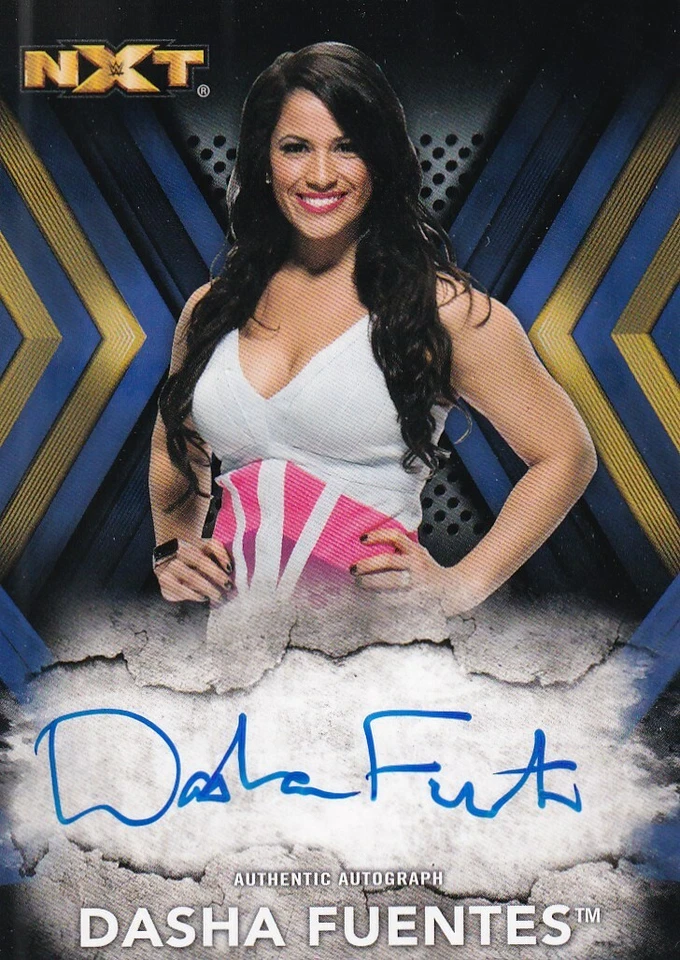 2017 TOPPS WWE NXT BLUE VERSION AUTOGRAPH DASHA FUENTES /50 #RA-DF - Image 1 of 1