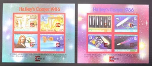 Montserrat mit Angebot 1987 Halley's Comet Capex I M/S (2) x 50 U/M SIEHE UNTEN..FP1171 - Bild 1 von 1