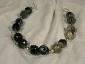 7in  Agate Bead Bracelet - Picture 1 of 1