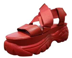 Buffalo London x Opening Ceremony Women's Red Debut Chunky Sandals Size US 9 NWD - Picture 1 of 5