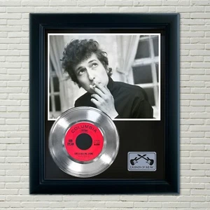 Bob Dylan "Like A Rolling Stone" Framed 45 Silver Record Display - Picture 1 of 3