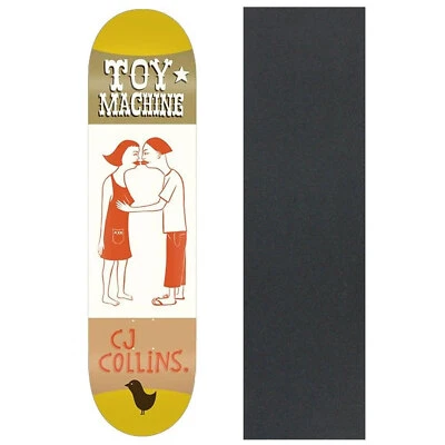 Toy Machine Skateboard Deck Collins Kilgallen 8.13" x 31.75" with Grip