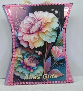 Handarbeit, Geschenkverpackung,Geburtstag,Blumen,Geld,Gutschein,Schmuck - Bild 1 von 2