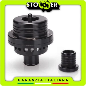 Valvola Turbo Blow Pop Off doppio pistone sfiato esterno con attacco 25mm NERO - Afbeelding 1 van 9