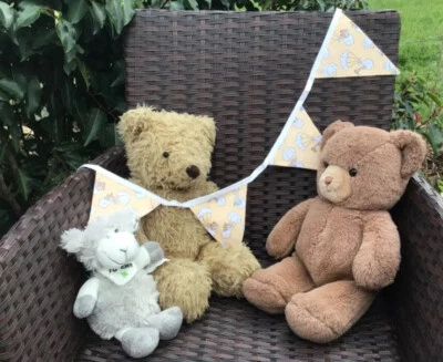 DUMBO BUNTING - NURSERY-BABY SHOWER-PLAYROOM-BEDROOM-PARTY BANNER *100% COTTON* - Image 1 of 4