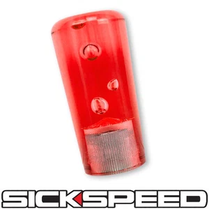RED BUBBLE SHIFT KNOB FOR MANUAL SHORT THROW DRIFT GEAR SHIFTER 4" 12X1.75 S21 - Picture 1 of 1
