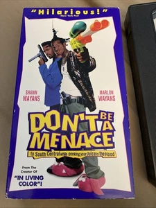 VHS 1996 Dont Be Menace to South Central While Drinking Juice In The Hood Wayans - Imagen 1 de 5