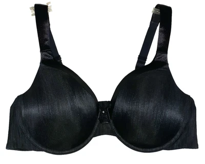 Sujetador VANITY FAIR Talla 44C Negro 74338 Iluminación Figura Completa Con Aros Foto 1 de 4