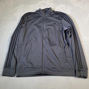Adidas Jacke Herren Large grau 3 Streifen Track Full Zip Stehkragen H46103 Sport - Bild 1 von 14