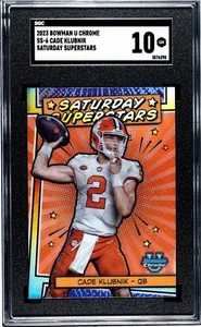 2023 Bowman University Chrome SS-6 Cade Klubnik SGC 10 Saturday Superstars - Picture 1 of 10