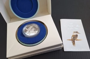 1989 Australia Birds: Kookaburra 40 grams Silver  (.925) $10 Proof Piedmont coin - Picture 1 of 7