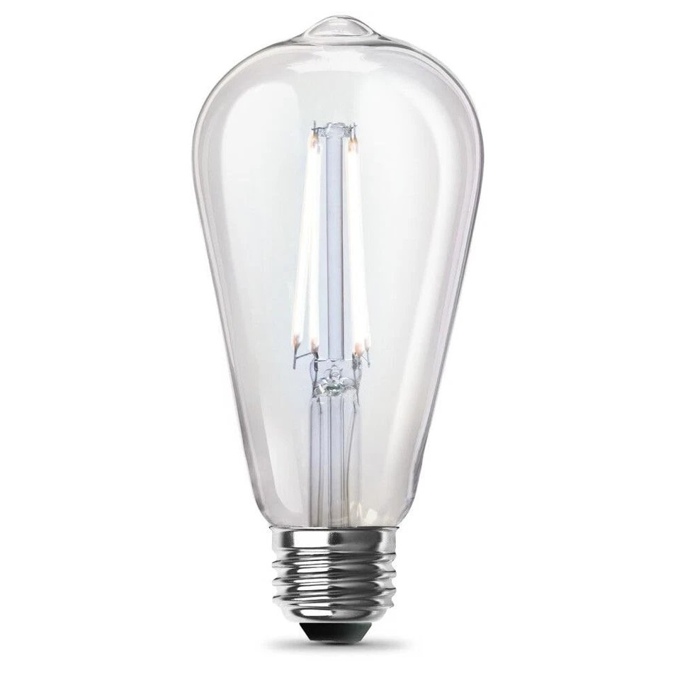 Feit Electric ST19 E26 Filament LED Bulb Soft White 100W Equivalent, 2-Pack - Image 1 of 1