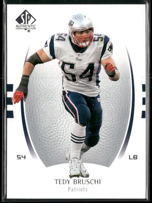 2007 SP Authentic Tedy Bruschi #87 New England Patriots - Image 1 of 2