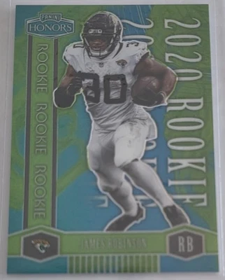 JAMES ROBINSON 2020 Panini Honors Rookies Green /25 #26 Jacksonville Jaguars - Image 1 of 3