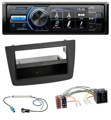 JVC Bluetooth MP3 USB DAB Autoradio für Alfa Romeo Mito 955 08-14 ISO schwarz - Bild 1 von 4