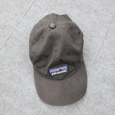 Patagonia P-6 Trad Cap Ремешок На Спине Черная Этикетка Хлопок Холст Нашивка Низкая Корона Мужские - Изображение 1 из 4