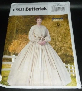 GWTW Bürgerkrieg viktorianisches Kleid Petticoat Kostüm Schnittmuster 16-24 LARP - Bild 1 von 2