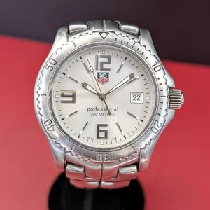 Orologio Tag Heuer Professional WT1112 Link 41mm TUTTI S.S. Orologio da polso indicatore data - Foto 1 di 14