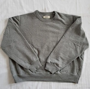 Buck Mason Heather Gray Oversized French Terry Cotton Crewneck Sweatshirt XXL - Picture 1 of 9