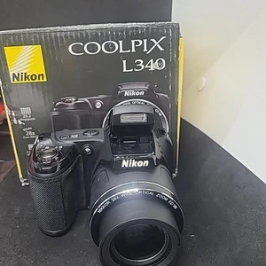 Nikon COOLPIX L330 20.2MP Digitalkamera - Schwarz getestet funktioniert MIT BOX! - Bild 1 von 5