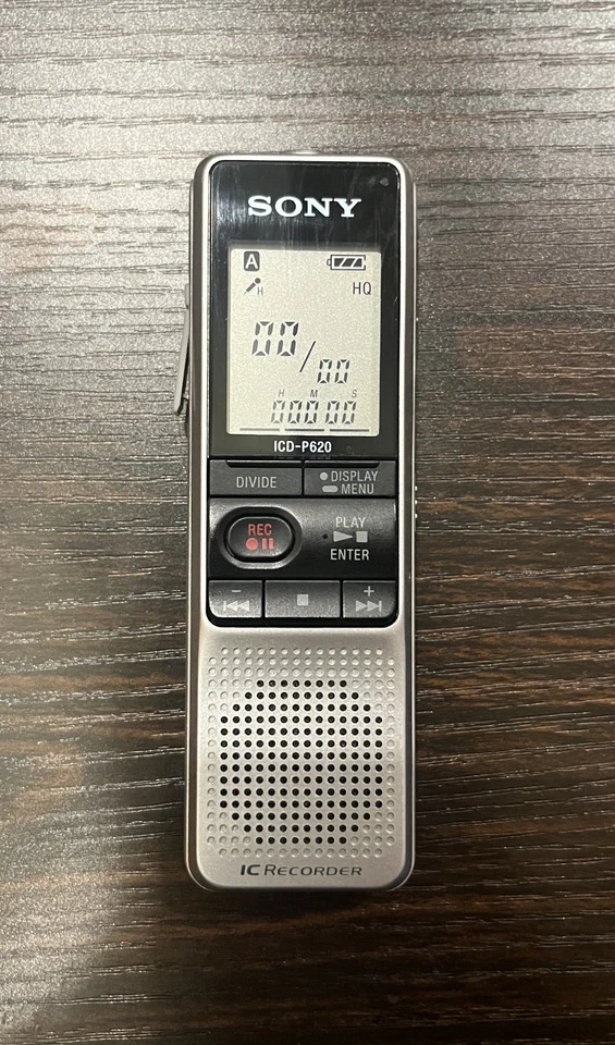 Sony ICD-P620 512MB Voice Recorder, HQ/SP/LP, Noise Cut, Compact & Portable USED - Image 1 of 4