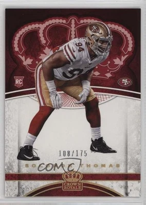 2017 Preferred Crown Royale Rookies Holo Gold /175 Solomon Thomas #97 Rookie RC - Image 1 of 2