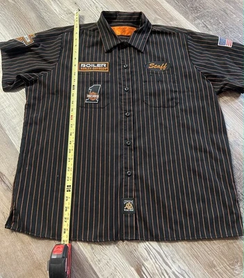 Camisa Harley-Davidson Boiler Staff Motocicleta Rayas Talla XL Abotonada Foto 1 de 4