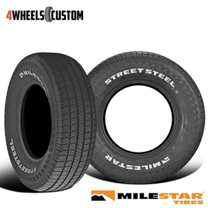 2 X New Milestar Streetsteel 295/50R15 105S Track & Competition Tire - Picture 1 of 5