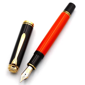 [Mint] Pelikan Fountain Pen Souveran M800 18C 750 burnt orange EF Nib 2015s - Picture 1 of 18