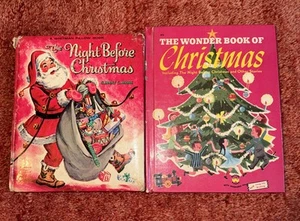 VTG Books~The Wonder Book Of Christmas 1951 & The Night Before Christmas 1966 - Picture 1 of 16