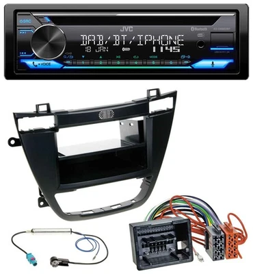 JVC Bluetooth MP3 USB DAB CD Autoradio für Opel Insignia 2008-2013 schwarz - Bild 1 von 4