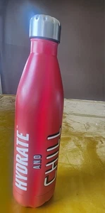 Gallone Gear Edelstahl Wasserflasche 16oz rot hydratisieren und kühlen  - Bild 1 von 4