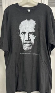 George Carlin Comedian Cynic Idealist Political T-Shirt Men’s 2XL XXL GUC - Picture 1 of 5