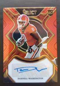 Selecciones de draft Panini Select 2023 Darnell Washington Red Prizm RC Auto Steelers - Imagen 1 de 2
