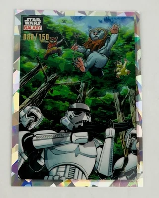 2023 Topps Chrome Star Wars Galaxy #49 Ambush From Above Atomic 88/150 - Image 1 of 2