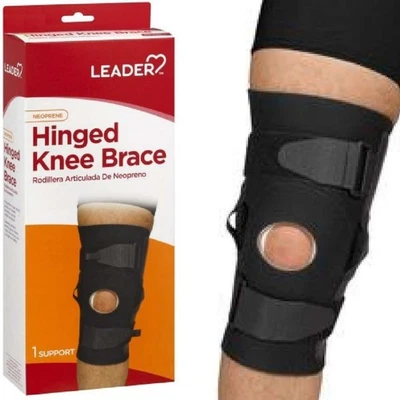Leader Neoprene Hinged Knee Brace (Black) Medium - Image 1 of 3