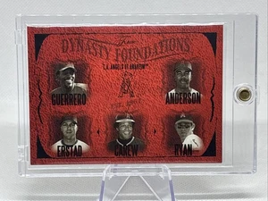 2005 Flair Dynasty Foundations Angels Ryan Guerrero Carew Erstad Anderson /61 - Bild 1 von 3