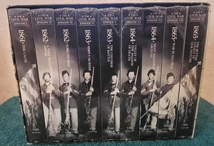 NIB - THE CIVIL WAR- Documentary Ken Burns - 9 Volume Complete VHS Box Set - Imagen 1 de 7