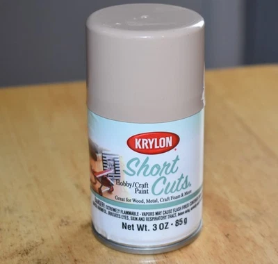 KRYLON Short Cuts Spray Paint TRUE TAUPE Net Wt. 3 oz Hobby / Craft Paint - Image 1 of 2